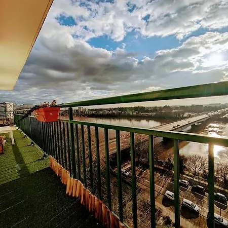 شقة Le Mandel 8 Pers Balcon Vue Loire Wifi Parking نانت